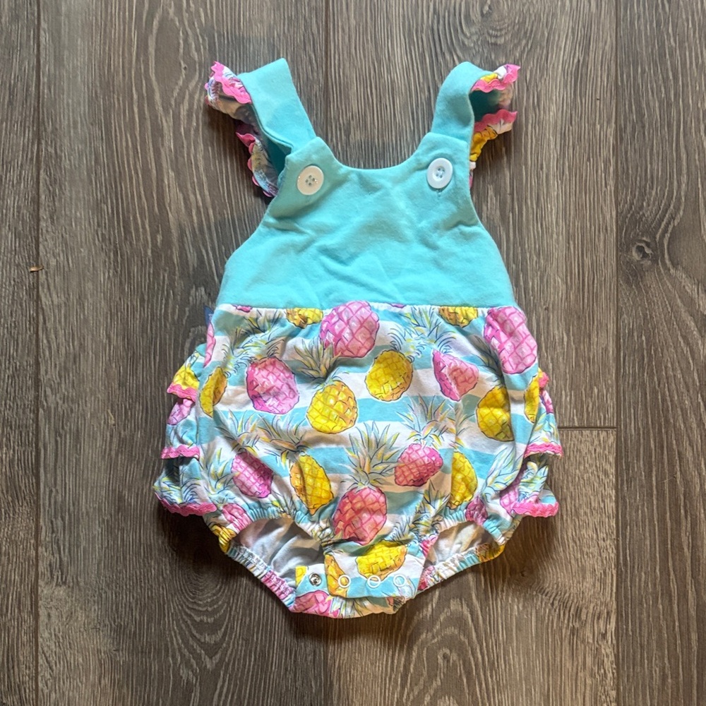 Simply Southern pineapple Baby Romper